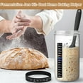 thumbnail image 3 of Delicias de panadería gourmet, kit de inicio de masa madre, termómetro, cubierta de tela, frasco de vidrio de boca ancha de 730 ml, tapa de aluminio, fácil de mezclar y verter, cinta de seguimiento, 3 of 7