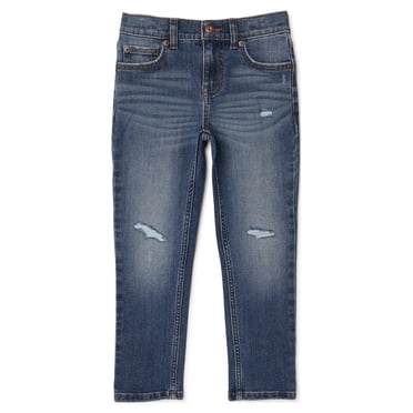 Wonder Nation Boys Rip & Repair Denim, Sizes 4-18 & Husky