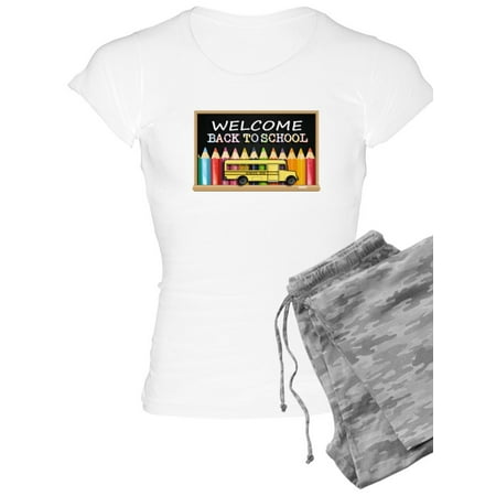 

CafePress - WELCOME BACK TO SCHOOL BUS - Women s Light Pajamas