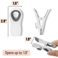 thumbnail image 3 of Magnetic Chip Clips, 6 Pack, White Chip Clips, Bag Clips, Food Clips, Bag Clips for Food, Chip Bag Clip, Chip Clips Magnetic, Chip Bag Clips, 3 of 5