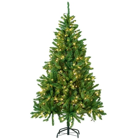 Christmas Tree Life Extender 6ft Christmas Tree Artificial Pre-Lit Xmas Full Tree Lighted Party Decor 300 Lights ()