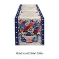 thumbnail image 3 of CaiYueKe Chemin de Table Vintage Patriotique à Étoiles 72 x 13 Pouces, Design Rétro d'Étoiles Rouges, Blanches et Bleues pour la Fête de l'Indépendance, le 4 Juillet, le Memorial Day, Décoration de Table pour la Maison Americana, 3 of 8
