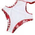 thumbnail image 5 of Women's Thong Waist Strap Cut-out One-piece Swimsuit Floral Bikini Set, 5 of 5