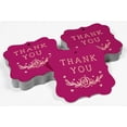 thumbnail image 4 of Inkdotpot Real Rose Gold Foil Thank You Bridal Shower Tags Favor Bracket Shape Hang Pack Of 50 Paper Tags, 4 of 7