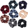 thumbnail image 2 of 8Pcs Extra Large Velvet Scrunchies for Thick Curly Long Hair, Jumbo Elastic Hair Bands, Premium Velvet Scrunchy, Comfortable Ponytail Holders, Gift for Women & Girls, 2 of 6