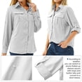 thumbnail image 4 of Camiseta Toumett para mujer, con protección solar UV, UPF 50, manga larga, 4 of 7