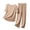 Khaki, variant on Plus Size Womens Pajamas Set Ribbed Ice Silk Top and Wide Leg Pants Solid Sleepwear