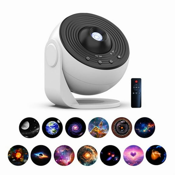 Indoor Galaxy Projector HD Starlight Lamp with Bluetooth Speaker 13 Film Reels 360° Ro y5754