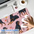 thumbnail image 4 of Long Mouse Pads for Desk,Rottweiler Dogs with Pioneer Flower Desk Mats on Top Of Desks, Desk Mouse Pad Extra Large with 3mm Non-Slip Base and Stitched Edge for Gaming,Office,Work,Home 31.5"x11.8", 4 of 6