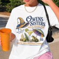 thumbnail image 4 of Owens Sisters Halloween Shirt, Witchy Parasol Jump Tee, Salem Massachusetts Shirt, Witch Halloween Tee, Spooky Coastal Gift, 4 of 7