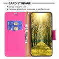 thumbnail image 3 of Allytechgroup Flip Wallet Phone Case for iPhone 16 Plus with Lanyard, RFID Blocking PU Leather Case with Kickstand Credit Card Slot Full Body Protective for iPhone 16 Plus, Red, 3 of 5