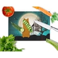 thumbnail image 2 of Halloween Scary Karelian Bear Dog Glass Cutting Board Large, 2 of 2