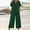 Blackish Green, variant on 2 Piece Linen Set For Women 2 Piece Linen Set For Women Petite Boho Two Piece Sets For Women Linen Cotton Linen Pants Set Matching Linen Sets Women Clothing Dressy Casual Sets Beige XL