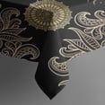 thumbnail image 3 of Black Gothic Sun Moon Pattern Rectangle Tablecloth 60"x84",Waterproof Polyester Rectangle Table Cloth, Wipeable Spillproof Polyester Tablecloth for Dining, Camping, Indoor and Outdoor, 3 of 5