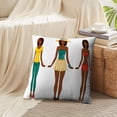 thumbnail image 4 of LALILO Throw Pillow Covers Girls Summer Clothes Body African Cushion Cover 18" x 18", 2 Pack, 4 of 6