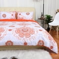 thumbnail image 4 of PiccoCasa 3 Pieces Bed in a Bag Comforter Set with 2 Pillowcases, Orange Queen, 4 of 7