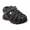 Black Grey, variant on Rugged Bear Toddler Boy Closed Toe Hook & Loop Fisherman Style Sport Sandals