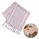thumbnail image 5 of Camino de escritorio Yuyangstore de algodón Farmhouse con flecos Rosa café, 5 of 7