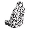 thumbnail image 2 of Wukai Cute Panda Face Full Set Car Seat Covers with Soft Padding Universal Auto Front Seats Protector and Cushion Mat, 2 of 5