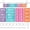 colorful, variant on Rainbow Flip Calendar Bulletin Board Set Colorful Flip Calendar with Adjustable Holder 54 Date Cards for Classroom Decor School Supplies Teacher Haves(Rainbow Colors)