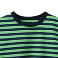 thumbnail image 4 of Kids Striped T-Shirt,Short Sleeve,Crew Neck,Boy Girls Summer Tee Top,𝐘2k Cute Baby Tees Casual School Outdoor Trendy Clothes, 4 of 5