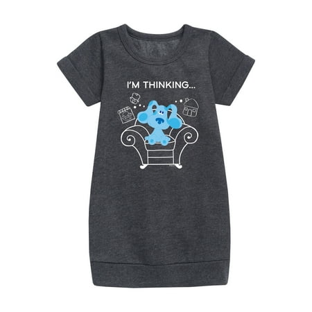 

Blue Clues & You! - Blue s Thinking Chair - Toddler And Youth Girls Fleece Dress