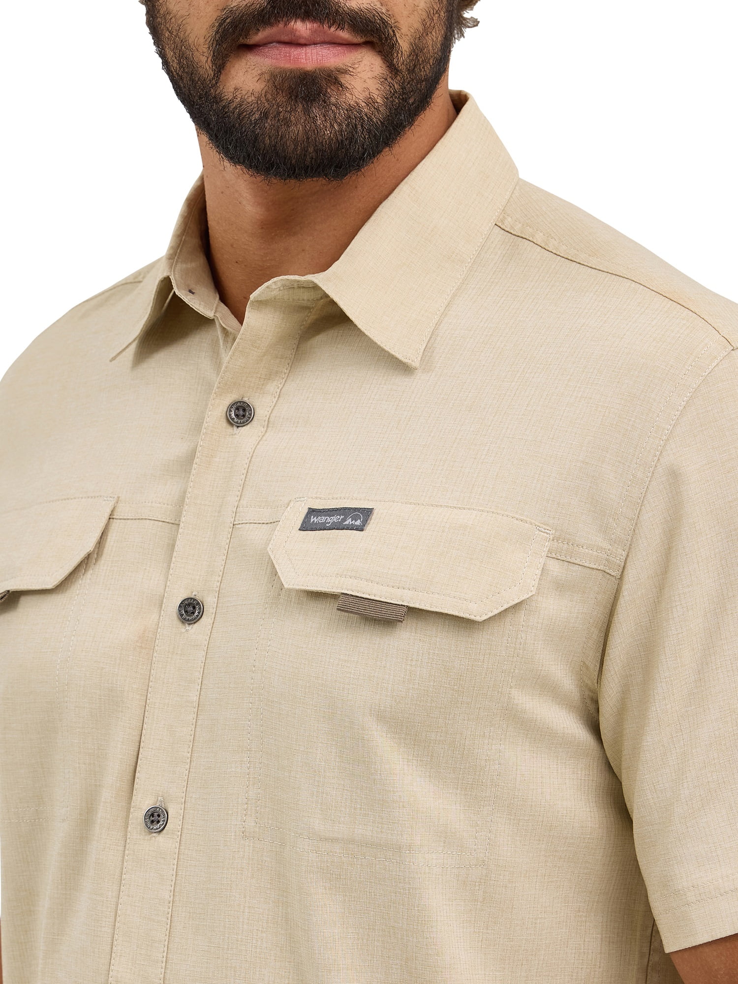 Wrangler® Outdoor Men's Short Sleeve Thru Hike Shirt, Sizes S-3XL