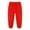 Red, variant on GDREDA Boy's Pants Kids' Solid Color Tracksuit Pants With Bunched Feet Mid Sized Hoodie Pants