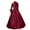 Red, variant on TIHLMK Prom Dress Women Vintage Retro Gothic Long Sleeve Hooded Dress Long Gown Dresses Blue