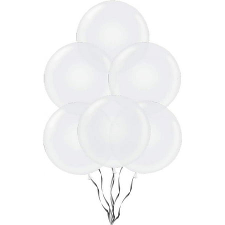 PMU 24 Inch Balloons PartyTex Premium Crystal Clear Pkg/10