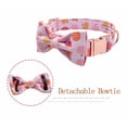 thumbnail image 4 of Unique Style Paws Halloween Pumpkim Pink Dog Collar Adjustable Handmade Bowtie Dog Collar Pet Gift for Small Medium Large Dog ShopWise Round, 4 of 6