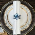 thumbnail image 4 of Paokuoon Snowflake Napkin Rings 50Pcs Snowflake Napkin Rings Disposable Napkin Holders Serviette Rings Dining Table Decorations, 4 of 7