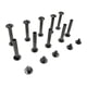 thumbnail image 1 of 10 juegos de tornillos negros de Chicago Kit variado Tornillos de fijación de cabeza ranurada Conjunto de remache Remache de uñas para encuadernación 10x30mm Macarena Postes Tornillos de fijación Remaches, 1 of 8