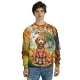thumbnail image 4 of Hello Fall Goldendoodle Football Welcome Autumn with Leaves Pumpkins All Over Print 3D Sweatshirt Unisex Merch Doodle Dog Lover Gifts Idea - 00012, 4 of 6