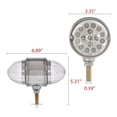 thumbnail image 5 of CROSSDESIGN 2PCS 17 LED Dual Function Watermelon Double Face Light Amber Red LED Clear, 5 of 9