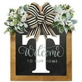 thumbnail image 2 of LCXmlly Door Garland Farmhouse Welcome Front Door Wreath with BurrFree Alphabet Design, 2 of 6