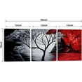 thumbnail image 2 of Wieco Art The Cloud Tree 3 Panels Modern Giclee Canvas Prints Artwork Abstract Seascape Paintings Reproduction Sea Beach Pictures Printed on Canvas Wall Art for Home Decorations Wall Decor, 2 of 4