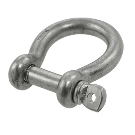 Unique Bargains 3/8' 304 Stainless Steel Clevis Bow Shackle with Screw Pin for Rigging 1 Pack