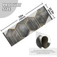 thumbnail image 5 of Yayeee Runner Rug for Bedroom 2'x6' Machine Washable Hallway Non Slip Mat, Gray Hexagons, 5 of 8