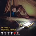 thumbnail image 1 of Lámpara de inspección de luz de trabajo de taller LED recargable COB para camping, senderismo y emergencia (USB + cargador solar, amarillo) [Clase de eficiencia energética A+] ZefeiWu 9024735307204, 1 of 1