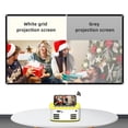 thumbnail image 2 of Projector Screen White Grid Anti-Light Reflective Cloth Metal Hook ,Wrinkle-Free, 2 of 6