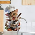 thumbnail image 4 of PVC Wall Decal with Cute Cat Design for Kitchen, Restaurant, and Cafe - Waterproof, Oil - Proof, and Re - Pliable, 4 of 9