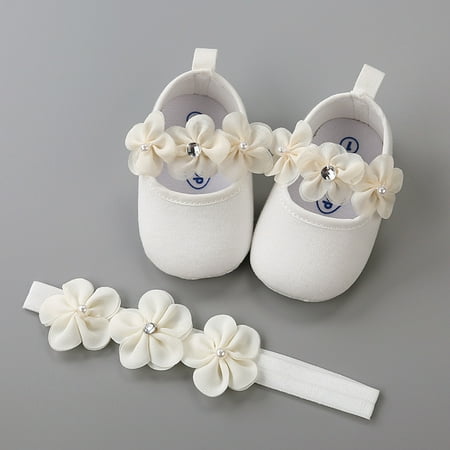 

Yinguo Baby Hairband Girl Shoe Casual Shoes Sneaker Slip Soft Sole Toddler Shoes White 13