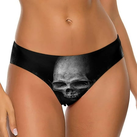 Horrible Skull Women s Low Waist T-Back Thong Panty Underwear Brief Cute