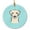 Blue, variant on Carolines Treasures BB1160CO1 Checkerboard Blue Yellow Labrador Ceramic Ornament 3 in multicolor