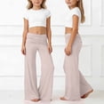 thumbnail image 2 of Shadoumai 2026 Coral Fold Over Yoga Pants, Ruched Waist Solid Wide Leg Loose Fit Lounge Pants for Yoga Sports Everyday, 2 of 8