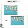 thumbnail image 2 of Susaid Seashells And Fishing Net On Blue Wooden Table Print Makeup Mini Bags for Women Multi Color Cosmetics Bag Travel Toiletry Bag Pencil Pouch Blank Makeup Bags with Zipper, 2 of 7