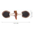 thumbnail image 2 of FELTECHELECTR 2 Pairs Horn Shape Coat Button for Outerwear Multi Vintage Closure Cold Weather Use, 2 of 8