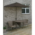 thumbnail image 7 of Outdoor Coffee Table Set Wicker Patio Furniture with Umbrella - 5 Piece Terrace Table & Chairs, 7 of 7