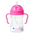 thumbnail image 2 of bbox Sippy cup with Fliptop Straw, Drink from Any Angle Weighted Straw, Spill Proof, Leak Proof & Easy grip BPA Free, Dishwasher Safe for Babies 6m+ to Toddlers (Pink Pomegranate, 8 oz), 2 of 5